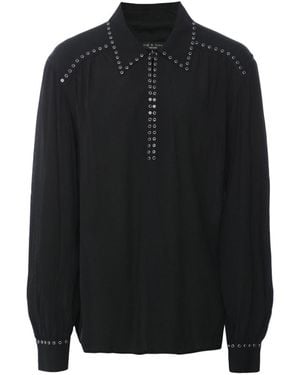 Rag & Bone Emmy Embellished Top - Black