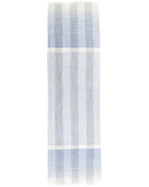 Oska Striped 508 Scarf - White