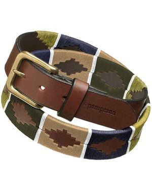 Pampeano Leather Caza Polo Belt - Green