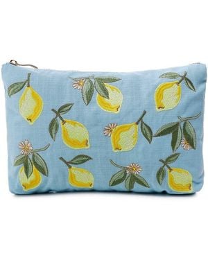 Elizabeth Scarlett Lemon Blossom Everyday Pouch - Blue