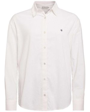 Holland Cooper Relaxed Fit Linen Shirt - White