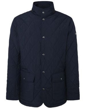 Hackett Quilted Paddock Jacket - Blue