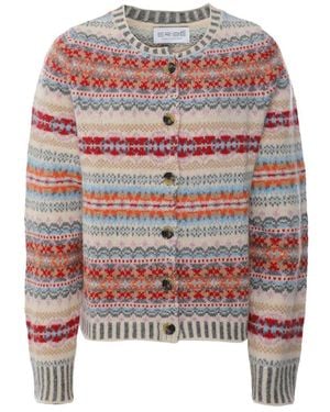 Eribé Fair Isle Westray Cardigan - Pink