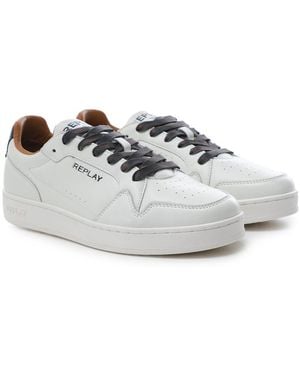 Replay Leather Smash Choice 2 Trainers - White