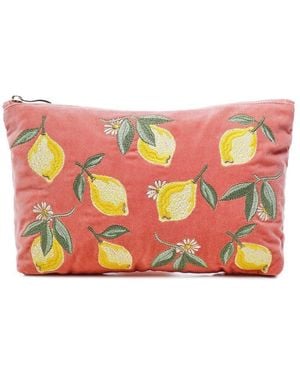 Elizabeth Scarlett Lemon Blossom Everyday Pouch - Red