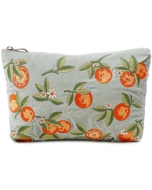 Elizabeth Scarlett Orange Blossom Everyday Pouch - Green