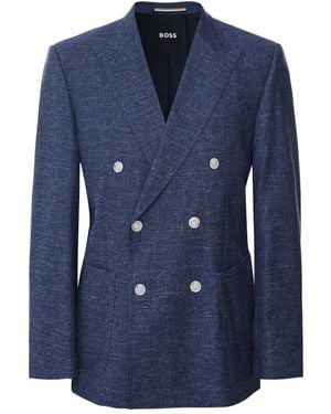 BOSS Slim Fit H-huge-db-s-251 Blazer - Blue