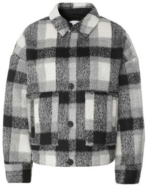 Rino & Pelle Emi Check Overshirt - Grey