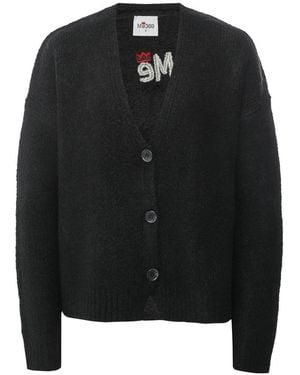 ME 369 Irene V-neck Cardigan - Black