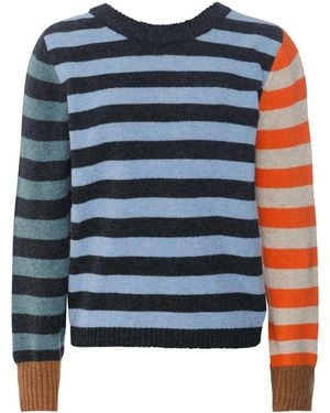 Eribé Stobo Stripe Reversible Jumper - Blue