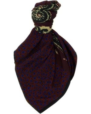 Dries Van Noten 'flora' Scarf - Purple