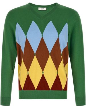 Ballantyne Argyle Jumper - Green