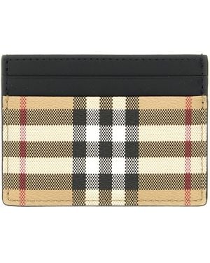 Burberry 'sandon' Card Holder - Black