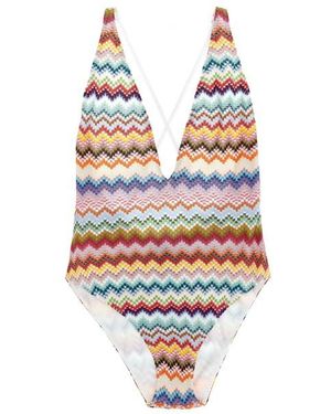 Missoni Beachwear Bianco, Rosso-Donna