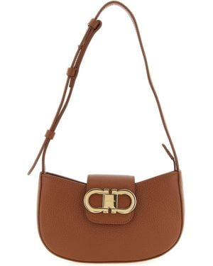 Ferragamo Gabry Mini Shoulder Bag - Brown