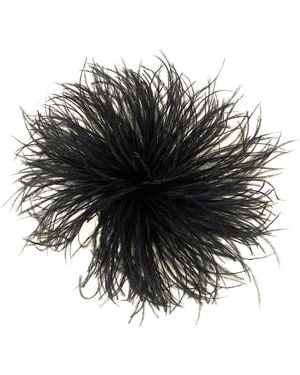 Gianluca Capannolo Feather Pin - Black