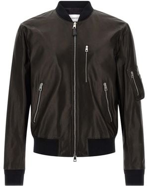 Givenchy Bomberjacke Aus Leder - Schwarz