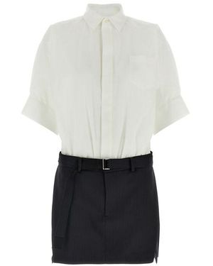 Sacai Abito camicia - Bianco