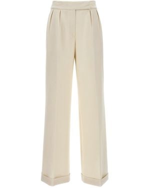 Kiton Loose Leg Trousers - Natural