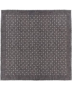 Brunello Cucinelli Silk Clutch Bag - Grey