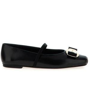 Ferragamo Ballerina 'Zina' - Nero