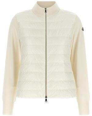 Moncler Padded Cardigan - White