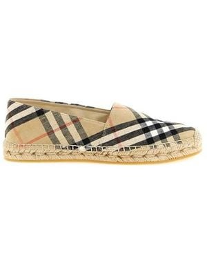 Burberry Espadrillas Check - Bianco