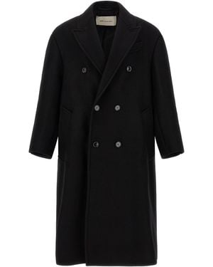 Ami Paris Gabardine Coat - Black