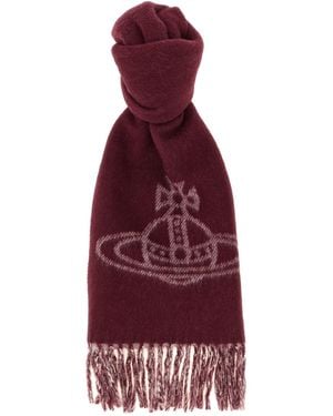 Vivienne Westwood 'double Face' Scarf - Purple