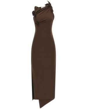 Coperni Flower Dress - Brown
