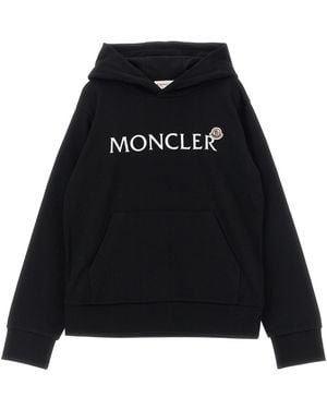 Moncler Kapuzenpullover Mit Logo - Schwarz