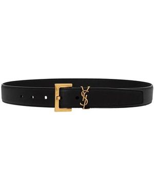 Saint Laurent Cintura 'Cassandre' - Nero