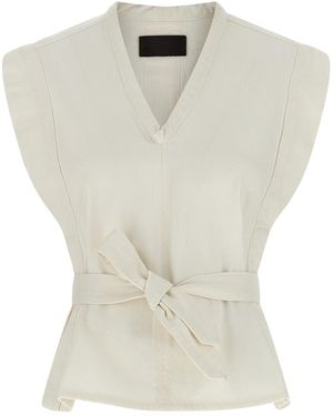 Lemaire 'chasuble' Vest - White
