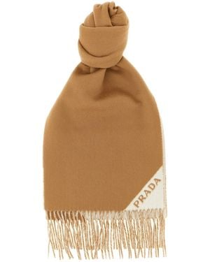 Prada Scarf 'Double Cashmere' - Natural