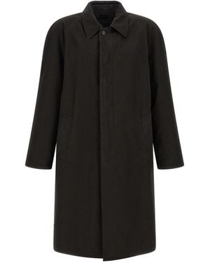 Prada Double-face Raglan Coat - Black