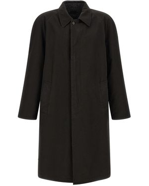 Prada Double-face Raglan Coat - Black
