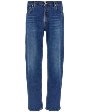 Etro Bestickte Jeans - Blau