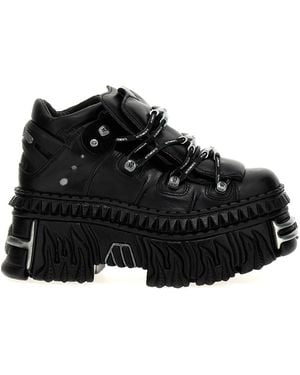 Vetements X New Rock 'Platform' Trainers - Black