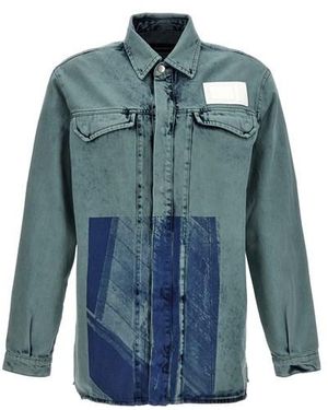 A_COLD_WALL* Camicia 'Bleached Overdyed' - Blu