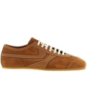 Dries Van Noten Sneakers Aus Wildleder - Braun