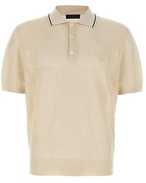 Prada Polo traforata - Neutro