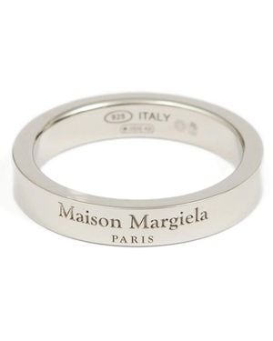 Maison Margiela Ring Mit Logo - Mettallic