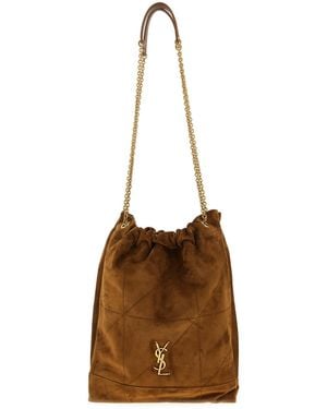 Saint Laurent 'jamie' Small Crossbody Bag - Brown