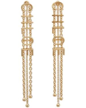 Chloé 'lettering' Pendant Earrings - Metallic