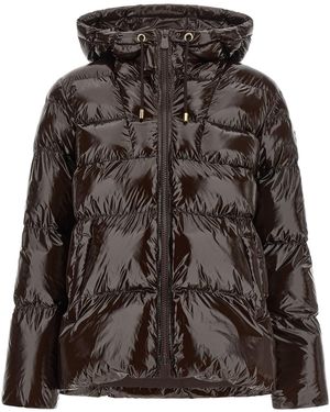 Pinko 'eleodoro' Down Jacket - Brown