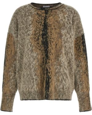 Nude Alpaca And Wool Jumper - Green