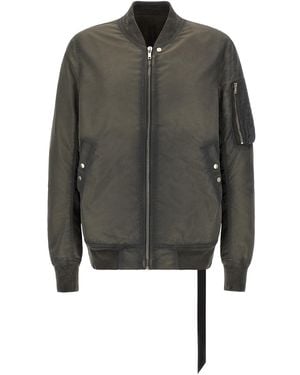 Rick Owens 'classic Flight' Bomber Jacket - Grey