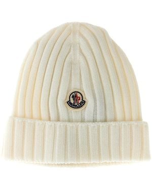 Moncler Gerippte Mütze - Natur