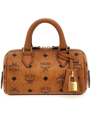 MCM Borsa A Mano 'Ella Boston' - Marrone