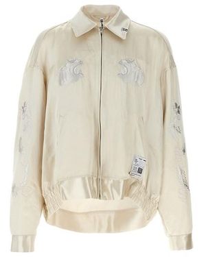 Maison Mihara Yasuhiro Giacca 'Collared Souvenir' - Bianco